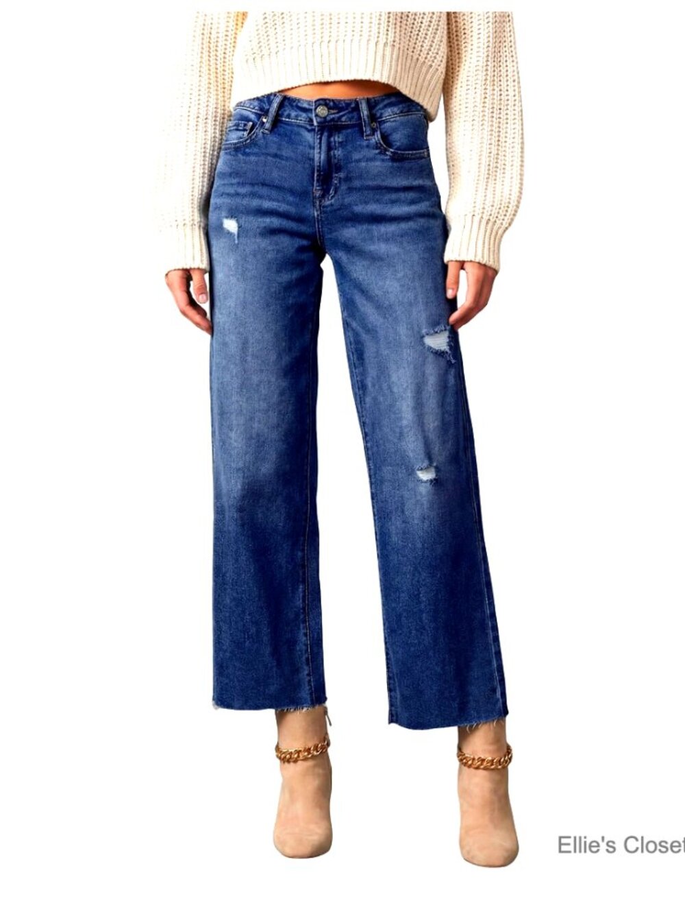 High Waist Baggy Jeans Wide Leg Casual Denim Pants